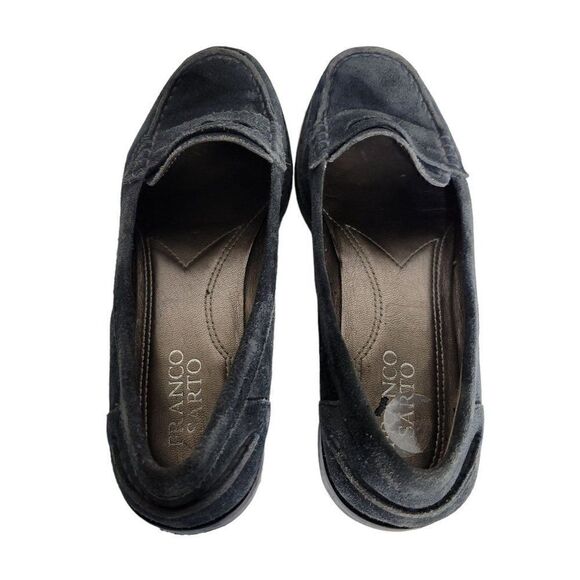 Franco Sarto Blue Suede Loafers (Size 6.5M) - Picture 7 of 10